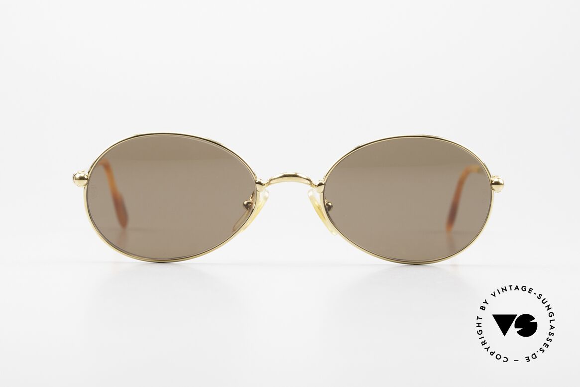 Cartier Saturne Oval 90's Luxury Sunglasses, RARE oval vintage CARTIER sunglasses; timeless frame, Made for Men and Women
