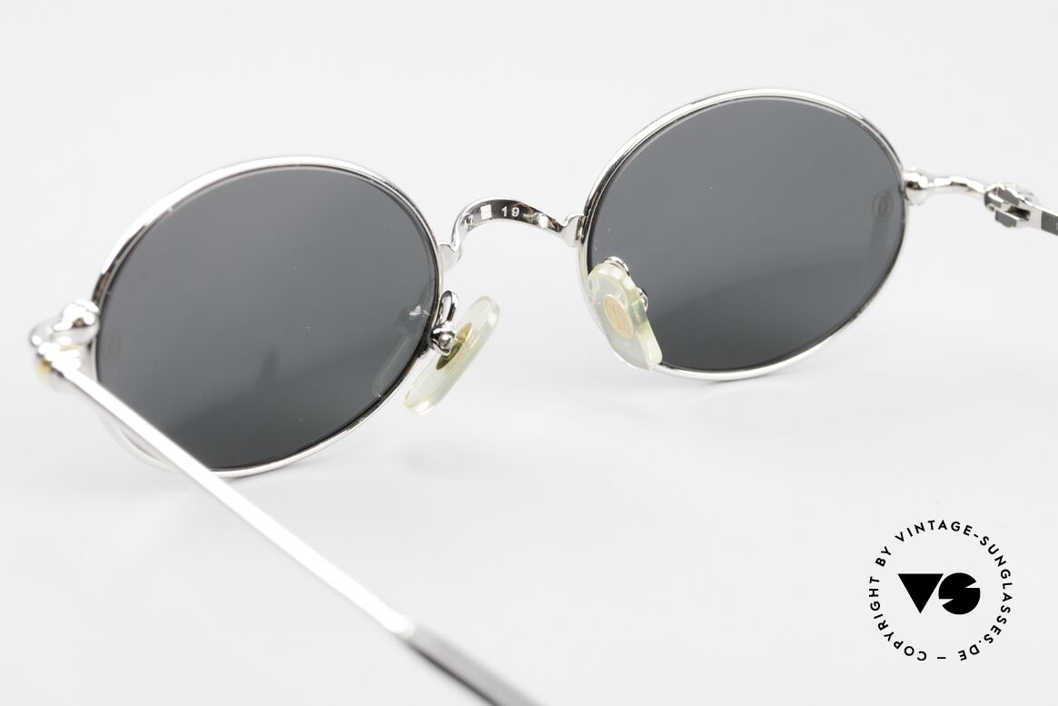 Cartier Filao Oval Platinum Sunglasses 90's, Size: small, Made for Men and Women