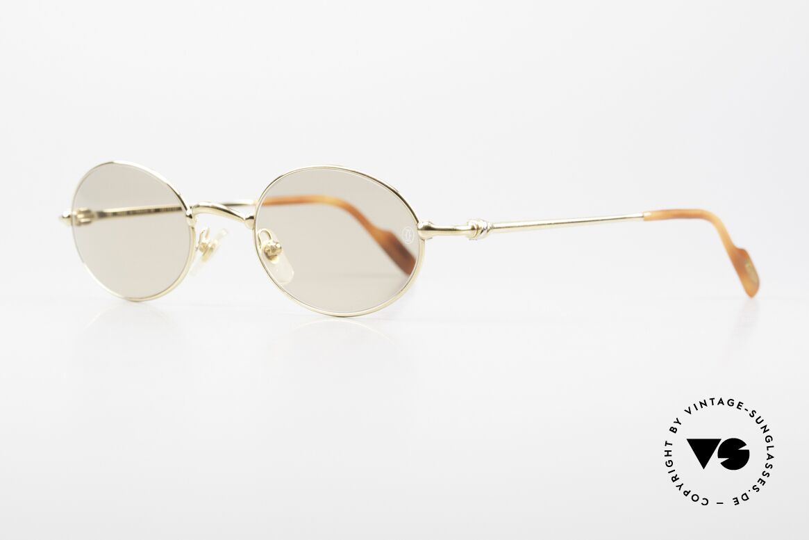 Cartier Filao Oval Luxury Sunglasses 90's, true luxury shades (the frame is 22ct GOLD-PLATED), Made for Men and Women