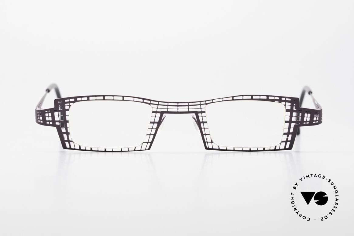 Theo Belgium Eye-Witness LH Women's Eyeglasses Vintage, interesting designer frame (looks like a "net / grille"), Made for Women