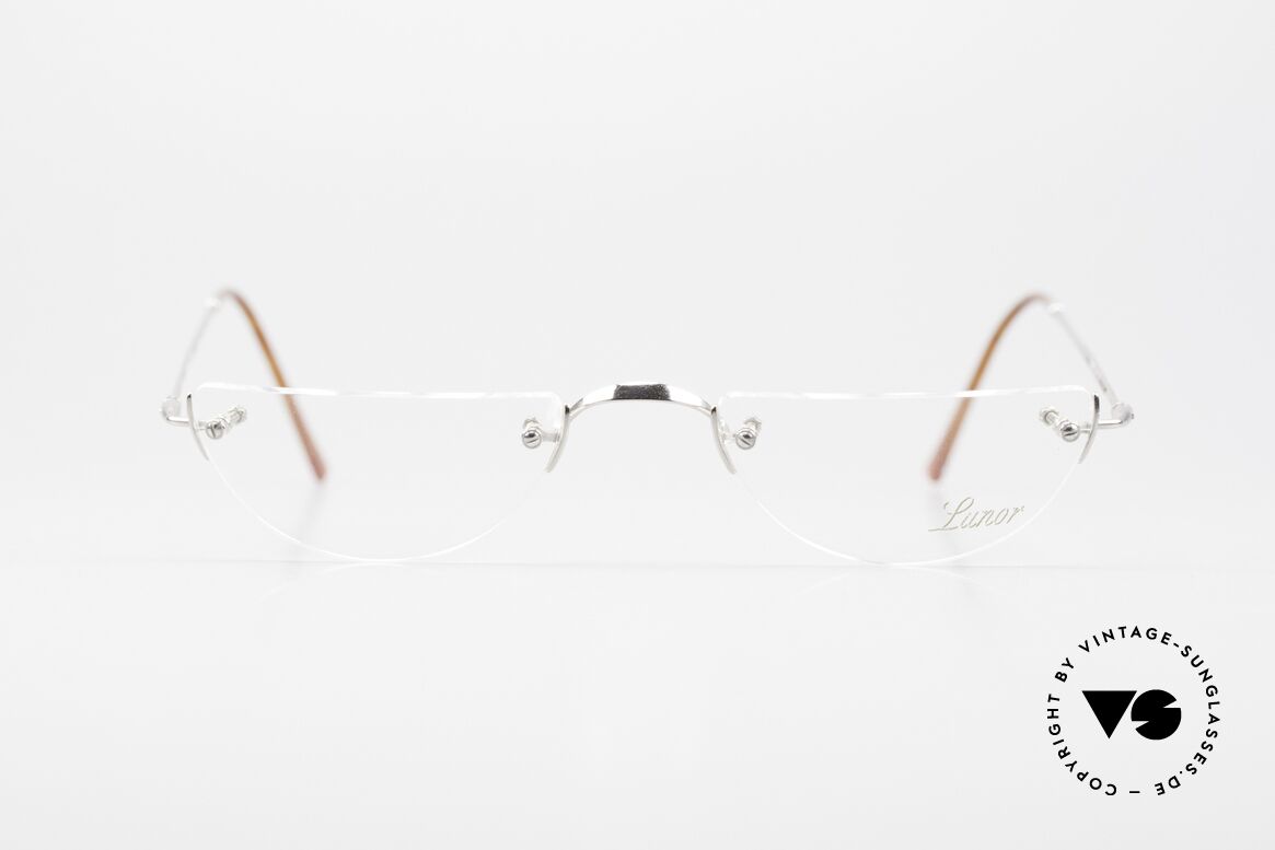 Lunor Hey 1 Classic Reading Rimless Reading Eyeglasses, traditional German brand; quality handmade in Germany, Made for Men and Women