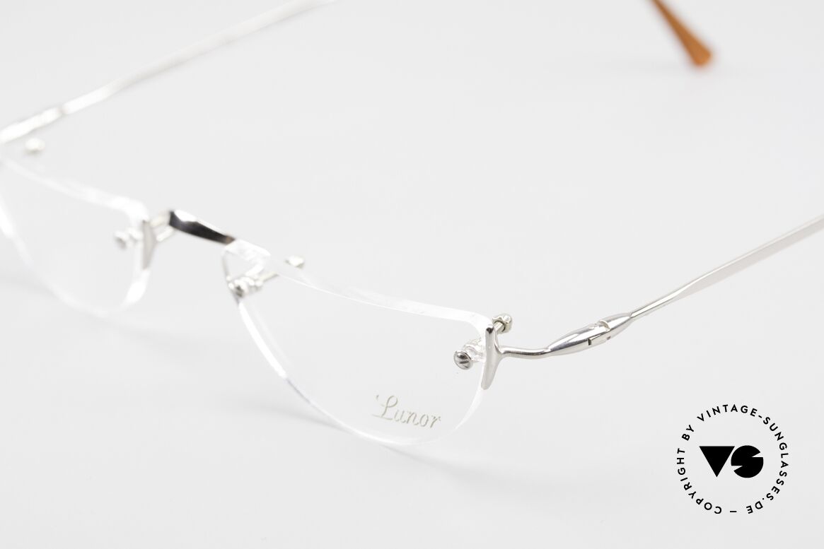 Lunor Hey 1 Classic Reading Rimless Reading Eyeglasses, NO RETRO EYEGLASSES; but a luxury vintage ORIGINAL, Made for Men and Women