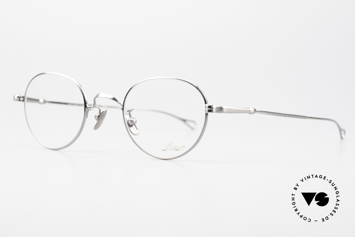 Lunor V 108 Metal Frame Antique Silver AS, model V 108: very elegant Panto glasses for gentlemen, Made for Men