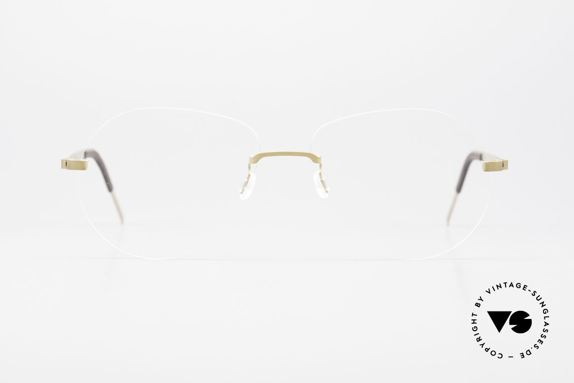 Lindberg 2311 Strip Titan Rimless Aviator Titanium Frame, LINDBERG Strip Titanium eyeglass-frame; 2311, 56, Made for Men and Women