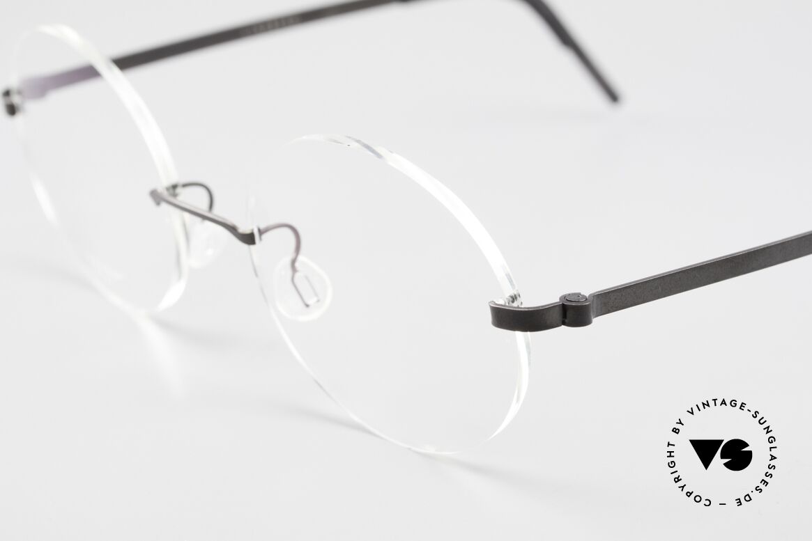 Lindberg 2293 Strip Titan Round Oval Titan Frame Rimless, simply timeless, stylish & innovative: grade 'vintage', Made for Men and Women