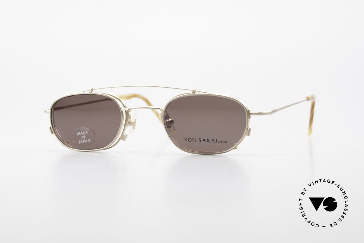Koh Sakai KS9716 Clip On Frame Ladies & Gents, vintage women's glasses / men's glasses by Koh Sakai, Made for Men and Women
