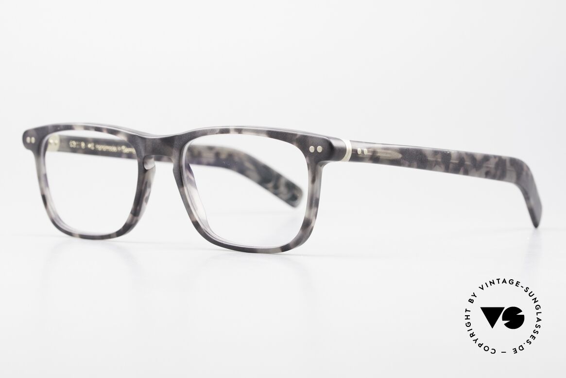 Lunor A6 250 Men's Eyeglasses Acetate, very interesting frame pattern looks "gray camouflage", Made for Men