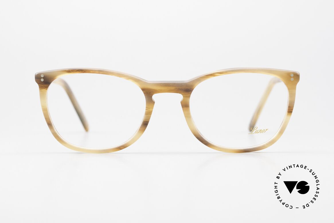 Lunor A9 312 Women's Eyeglasses Acetate, the "A" stands for 'acetate' (with precise riveted hinge), Made for Women