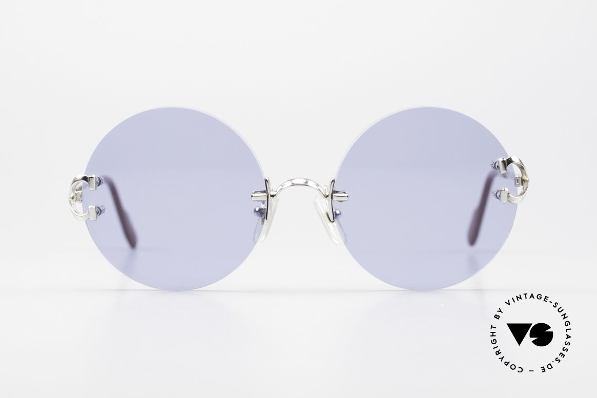Cartier Madison Luxury Frame For Small Noses, noble rimless CARTIER luxury sunglasses from 1997, Made for Men and Women
