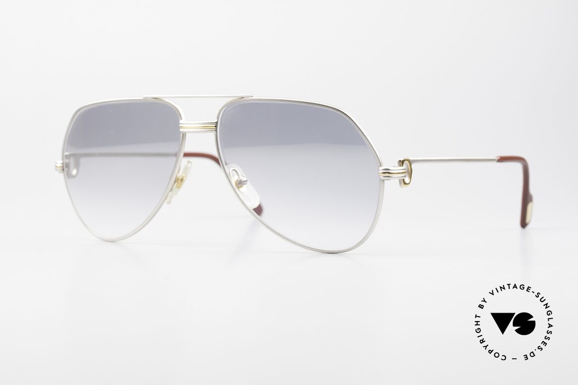Cartier Vendome LC - M Palladium Mineral Persol Lenses, Cartier Vendome shades in precious Palladium version, Made for Men