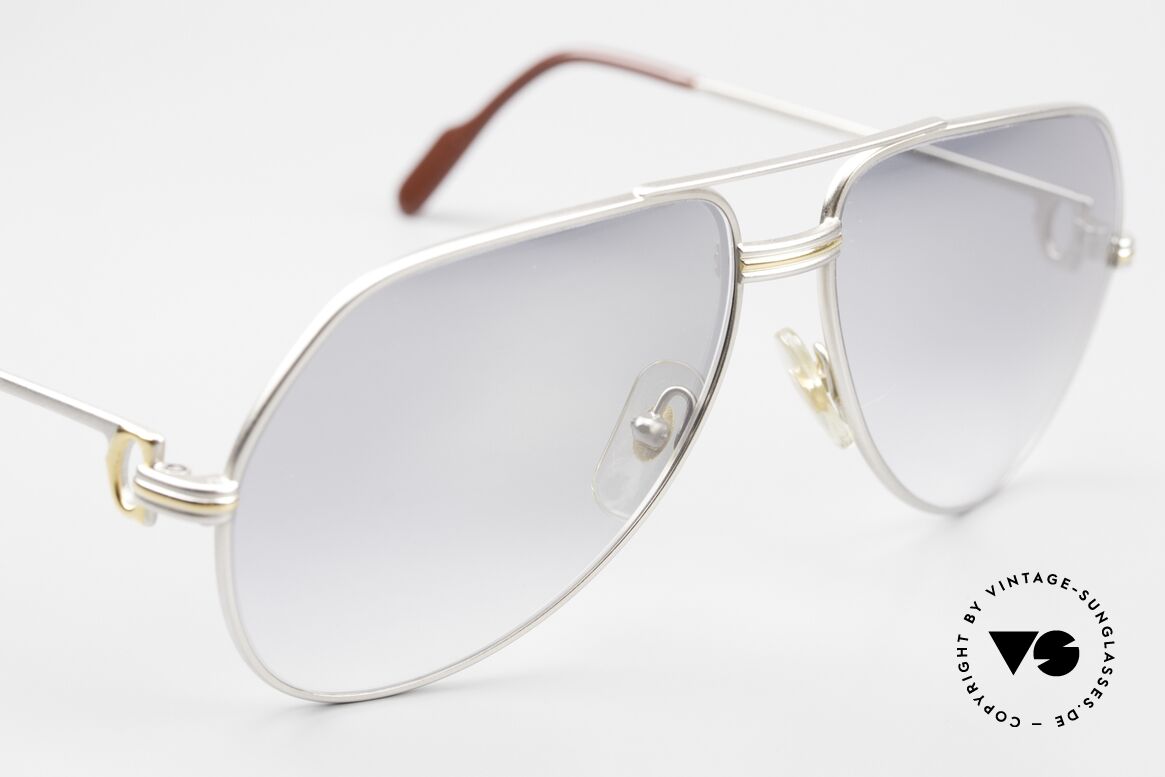 Cartier Vendome LC - M Palladium Mineral Persol Lenses, these mineral lenses are half-mirrored & non-reflecting, Made for Men