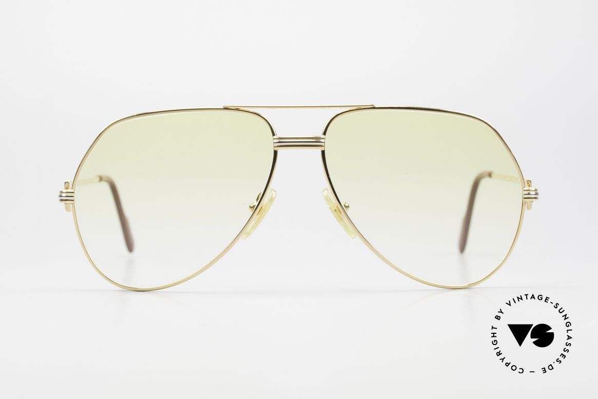 Cartier Vendome LC - L With Yellow Gradient Sun Lenses, mod. "Vendome" was launched in 1983 & made till 1997, Made for Men