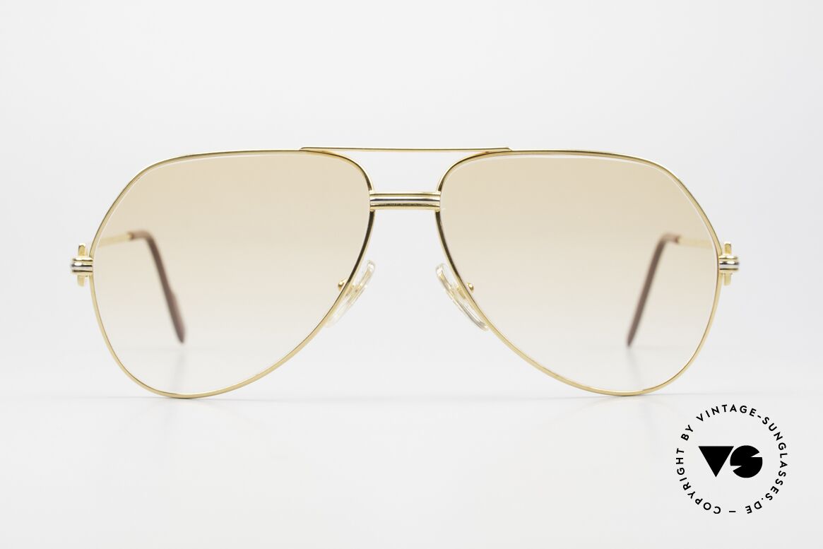 Cartier Vendome LC - L Orange Gradient Sun Lenses, mod. "Vendome" was launched in 1983 & made till 1997, Made for Men