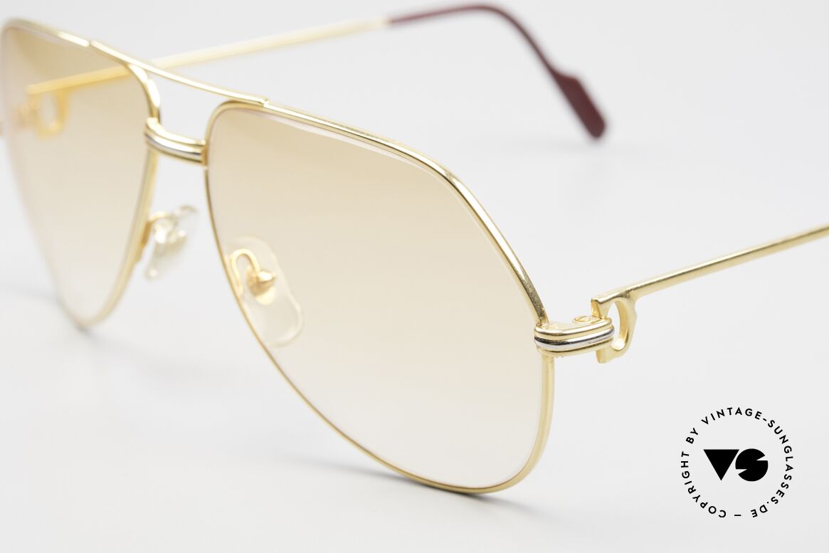 Cartier Vendome LC - L Orange Gradient Sun Lenses, unique, new orange-gradient lenses (wearable at night), Made for Men