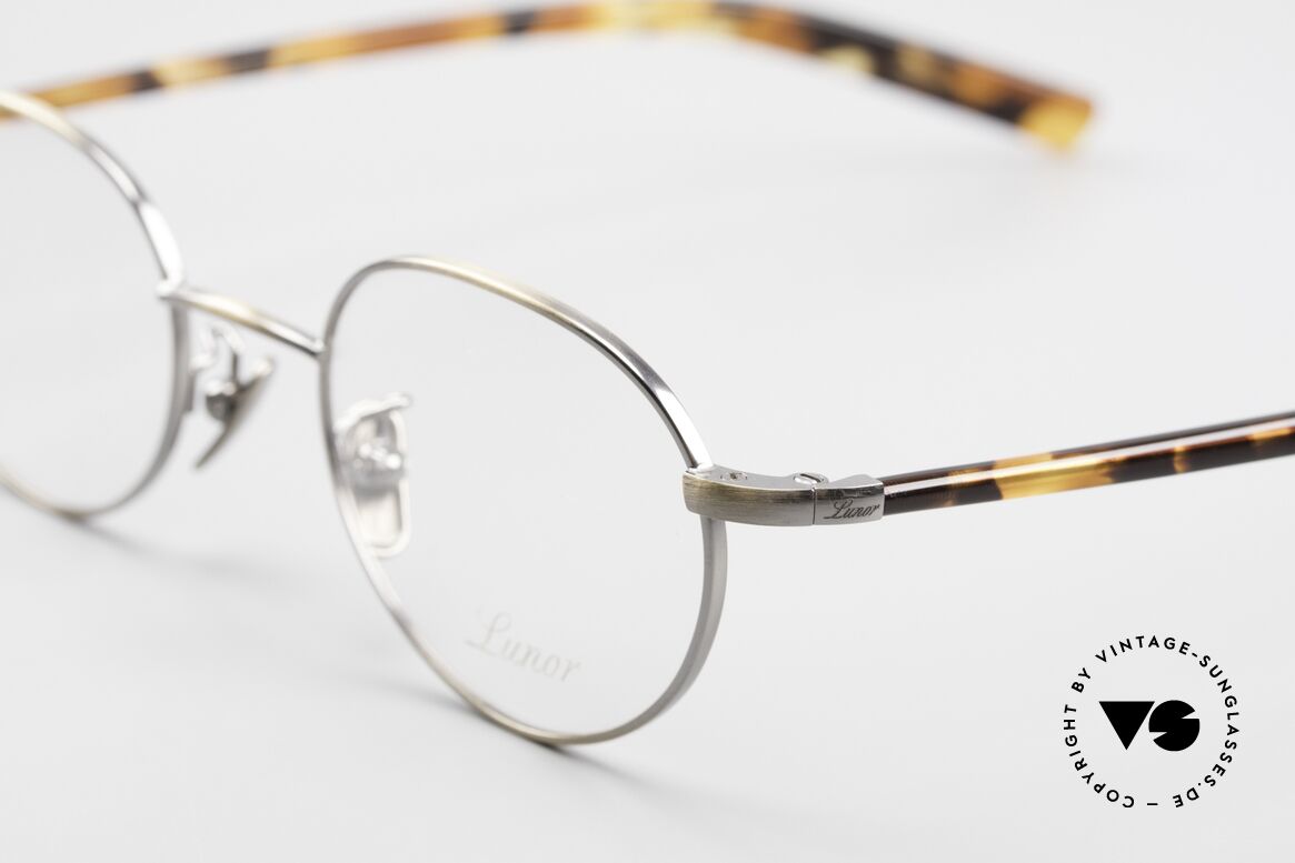 Lunor Club IV 521 AG Panto Eyeglasses Antique Gold, unworn RARITY (for all lovers of quality) from app. 2009, Made for Men and Women