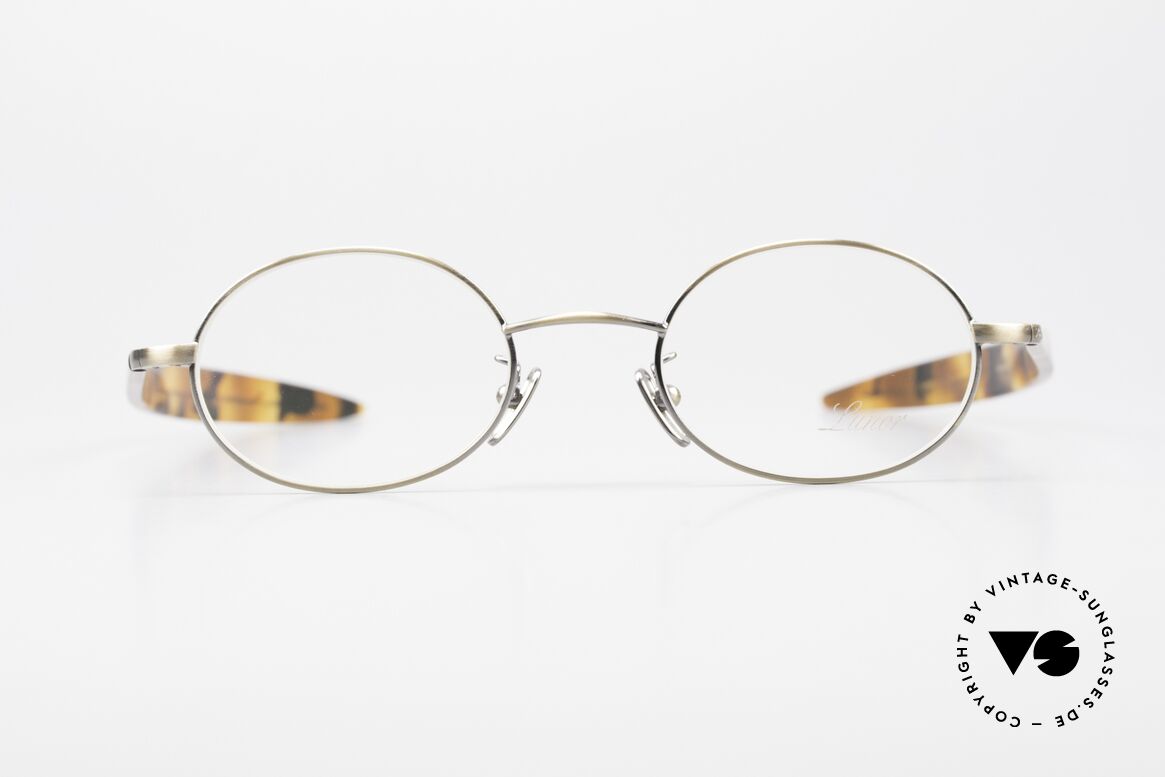 Lunor Cigar 532 AG Old Glasses Oval Antique Gold, old oval LUNOR glasses of the vintage 'Cigar Collection', Made for Men and Women
