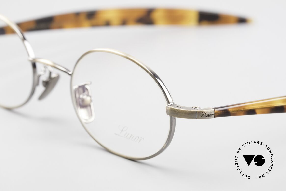 Lunor Cigar 532 AG Old Glasses Oval Antique Gold, unworn RARITY (for all lovers of quality) from app. 2009, Made for Men and Women