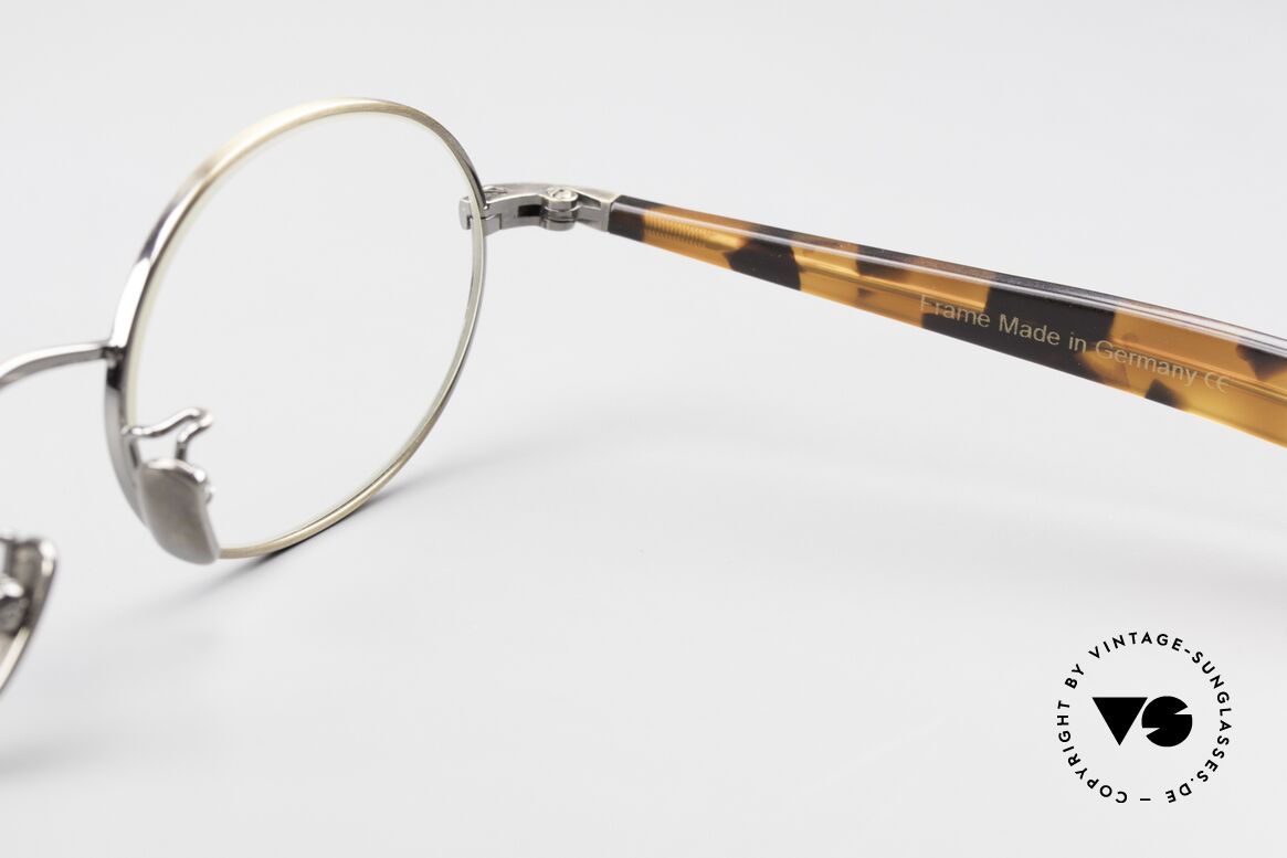 Lunor Cigar 532 AG Old Glasses Oval Antique Gold, Size: small, Made for Men and Women