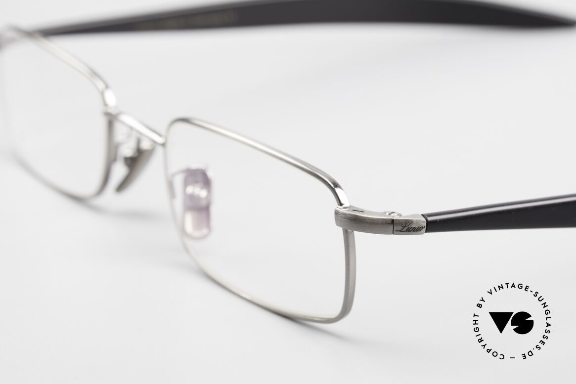 Lunor Cigar 533 AS Square Glasses Antique Silver, unworn RARITY (for all lovers of quality) from app. 2009, Made for Men and Women