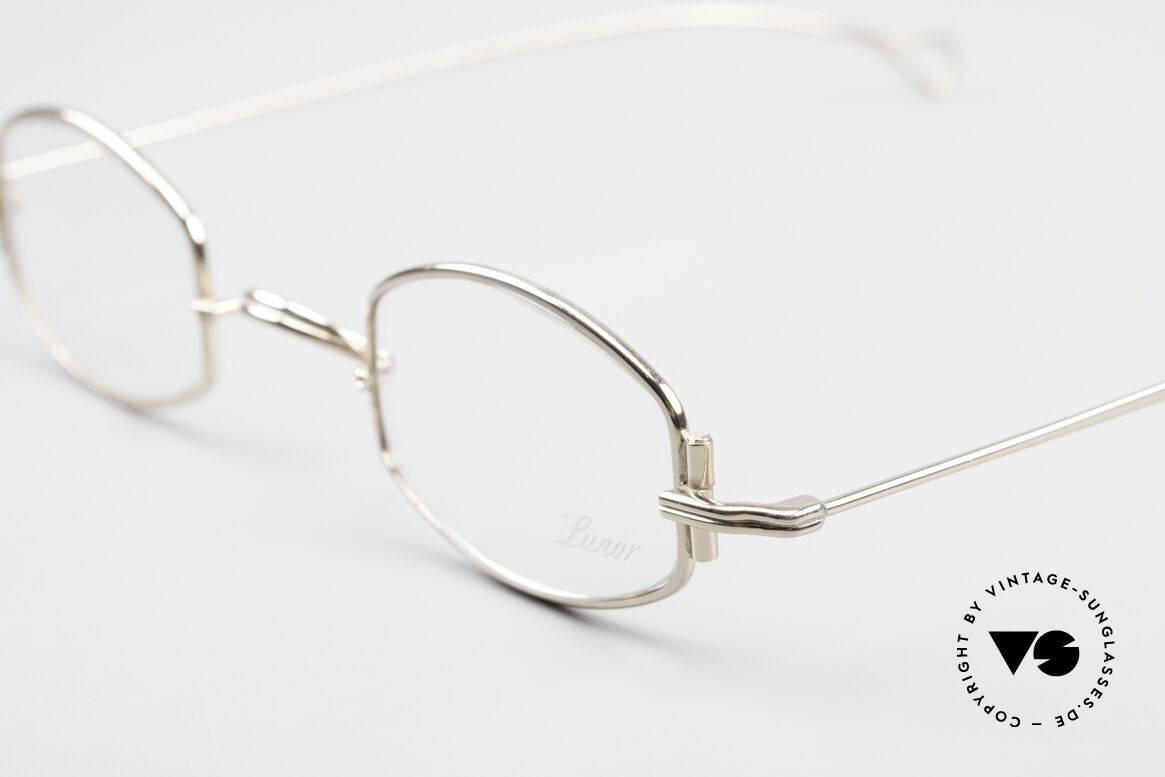 Lunor X 03 Women's Glasses &  Men's Specs, this model "X 03" with anatomic bridge is GOLD-PLATED, Made for Men and Women