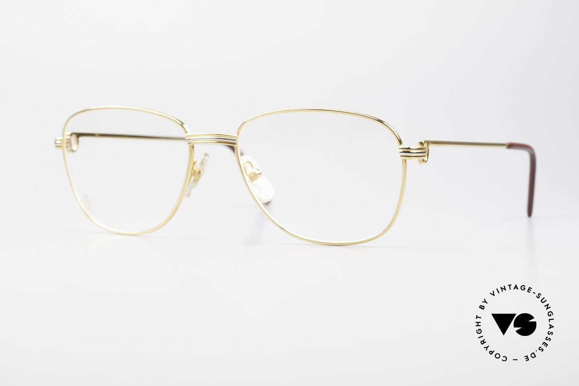 Cartier Courcelles Large 90's Luxury Vintage Specs, precious Cartier eyeglasses of the 90's, L size 59°18, Made for Men