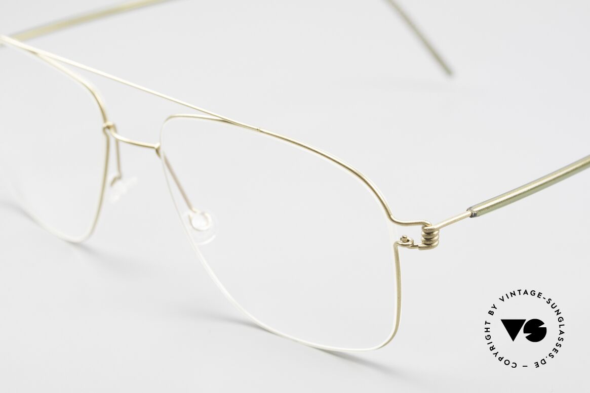 Lindberg Mikkel Air Titan Rim Men's Glasses Square Aviator, high-end, stylish & really innovative: grade 'vintage', Made for Men