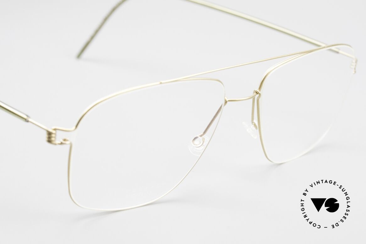 Lindberg Mikkel Air Titan Rim Men's Glasses Square Aviator, unworn single item; + orig. magnetic case by Lindberg, Made for Men