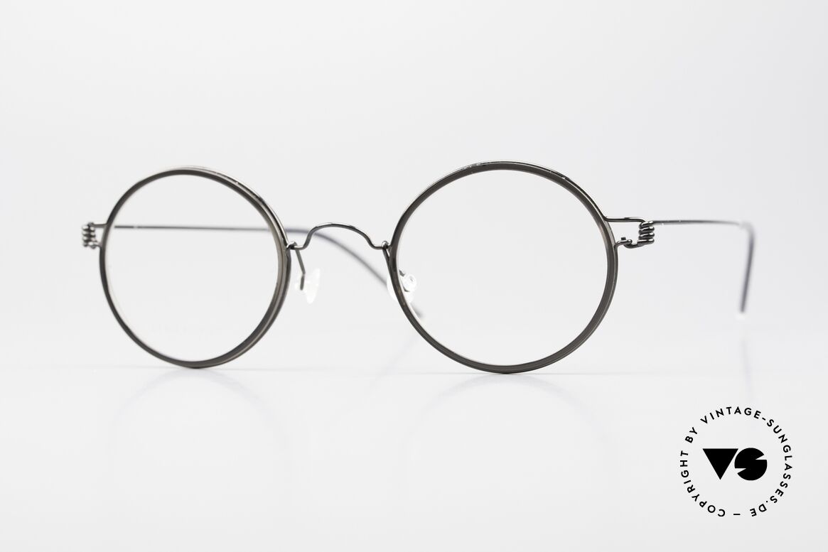 Lindberg Harley Air Titan Rim Round Glasses Women & Men, small round glasses of the Lindberg Air Titanium series, Made for Men and Women