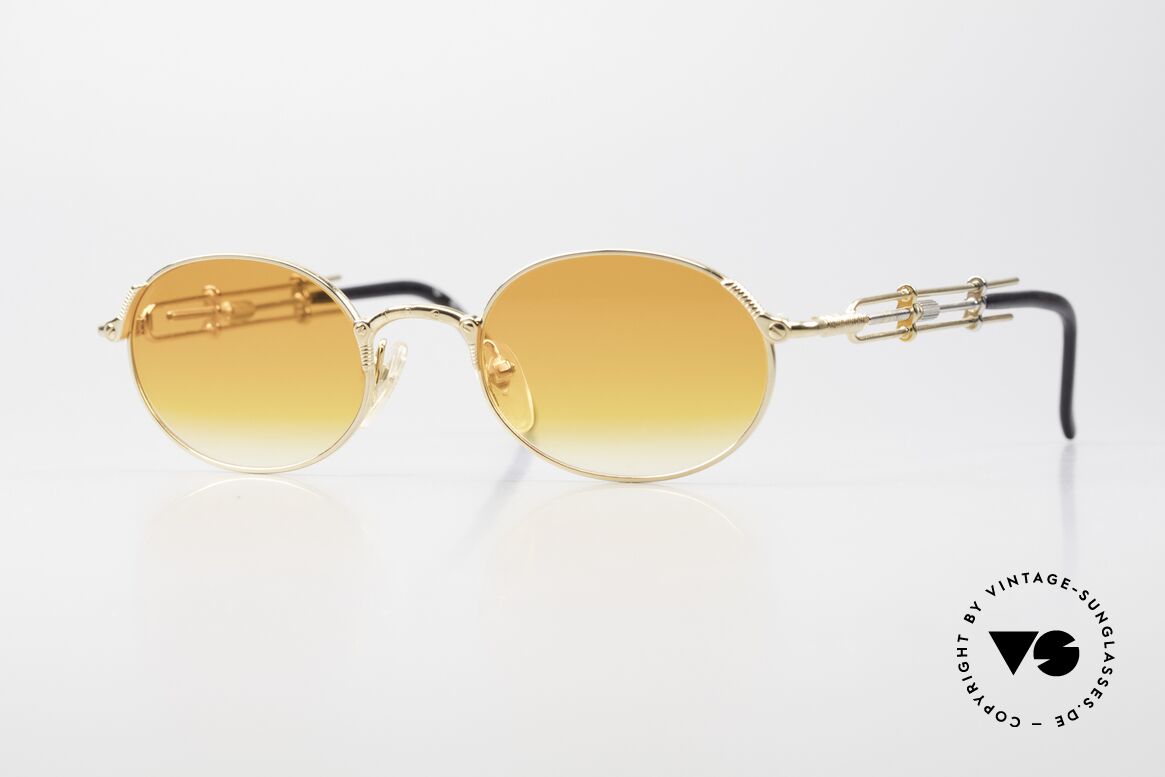 Jean Paul Gaultier 55-4178 Adjustable Vintage Frame Oval, oval designer sunglasses by Jean Paul Gaultier, Made for Men and Women