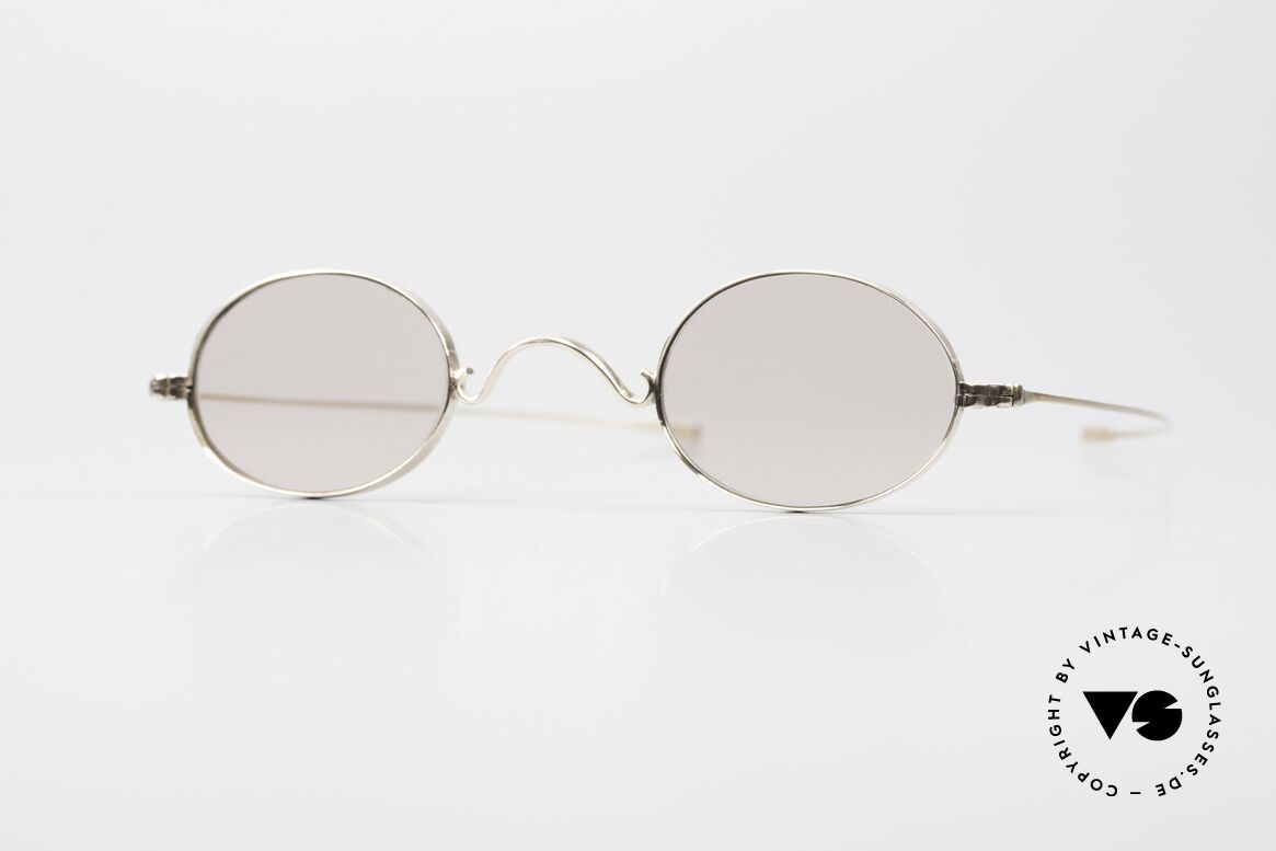Schubert Antik Museums Glasses 100 Years Old, antique spectacles in X-Small size; 122mm width, Made for Men and Women
