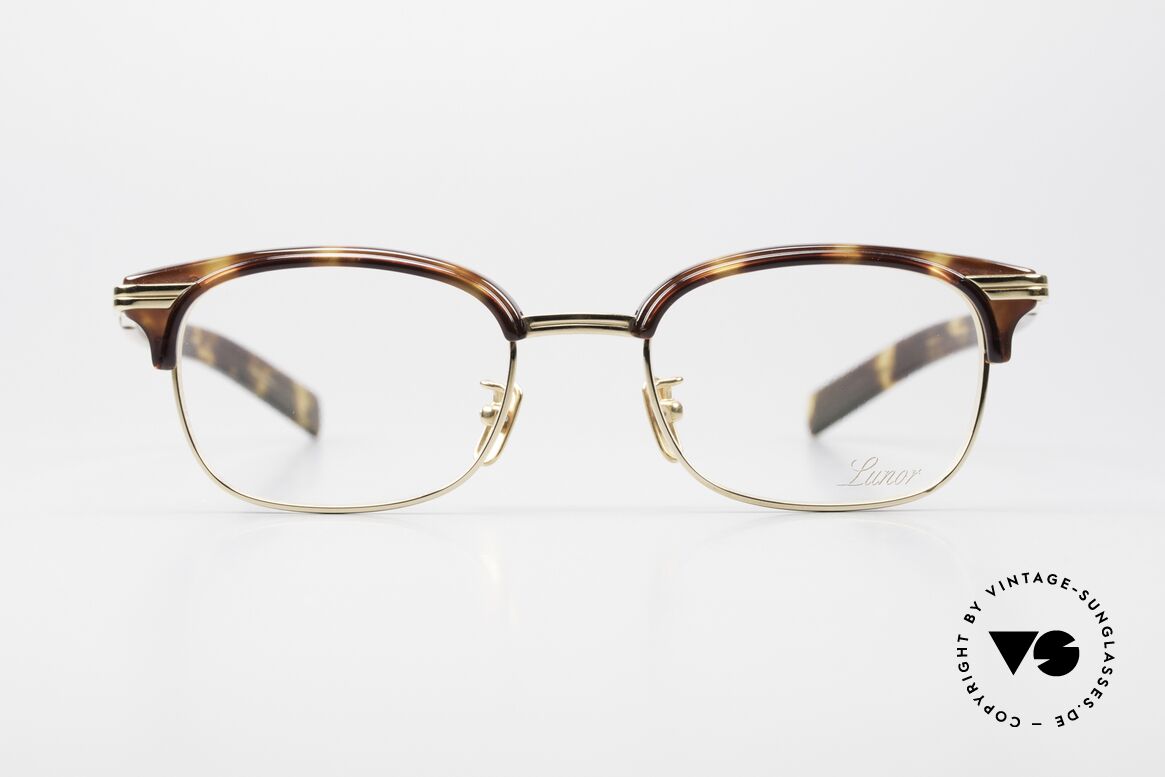 Lunor Combi 95 Combi Titan Frame Gold Plated, LUNOR Combi: expressive combination in a 60's look, Made for Men and Women