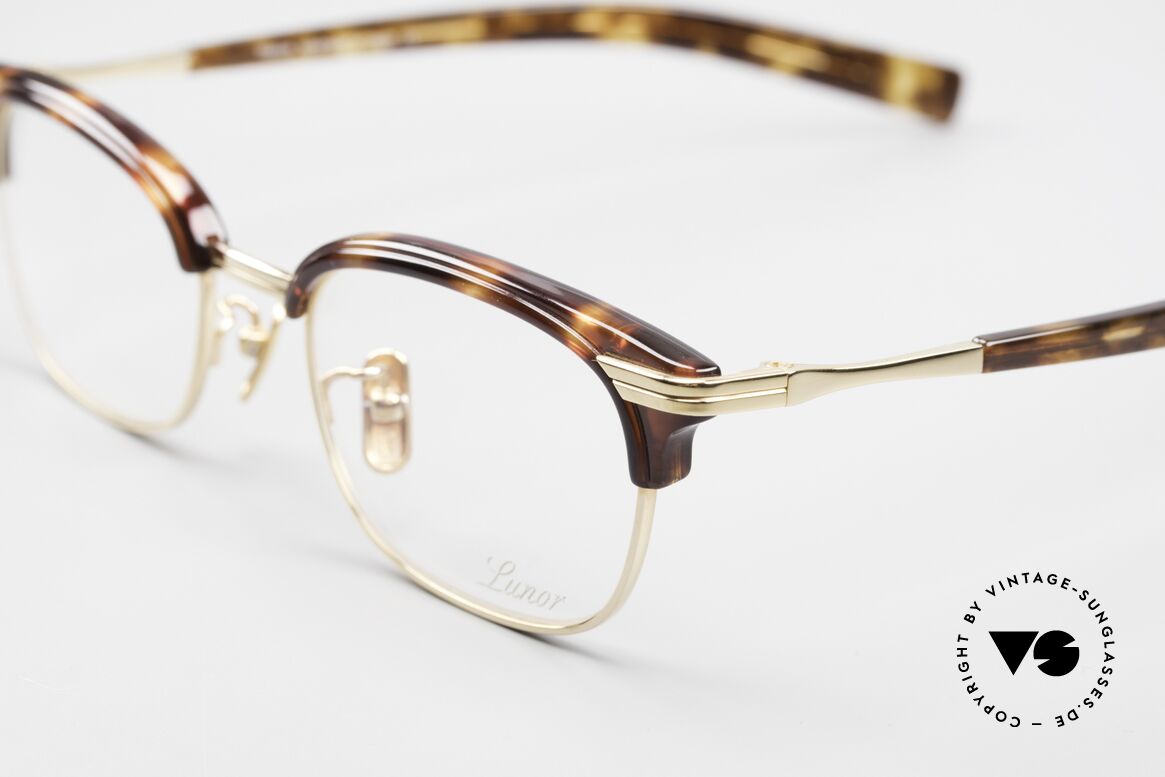 Lunor Combi 95 Combi Titan Frame Gold Plated, model 95, GP: GOLD PLATED, size 47-18, 141mm temple, Made for Men and Women