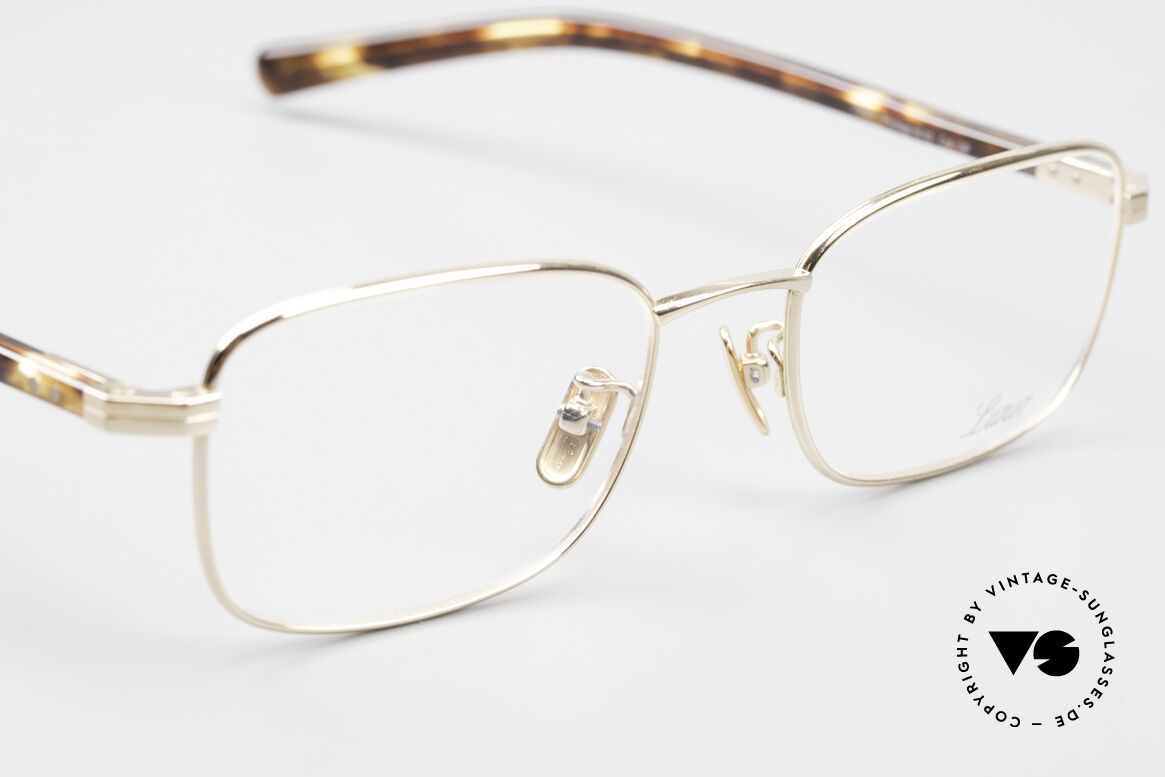 Lunor Prestige I A 02 Fullrim Titan Frame Gold Plated, unworn (like all our costly luxury glasses by LUNOR), Made for Men