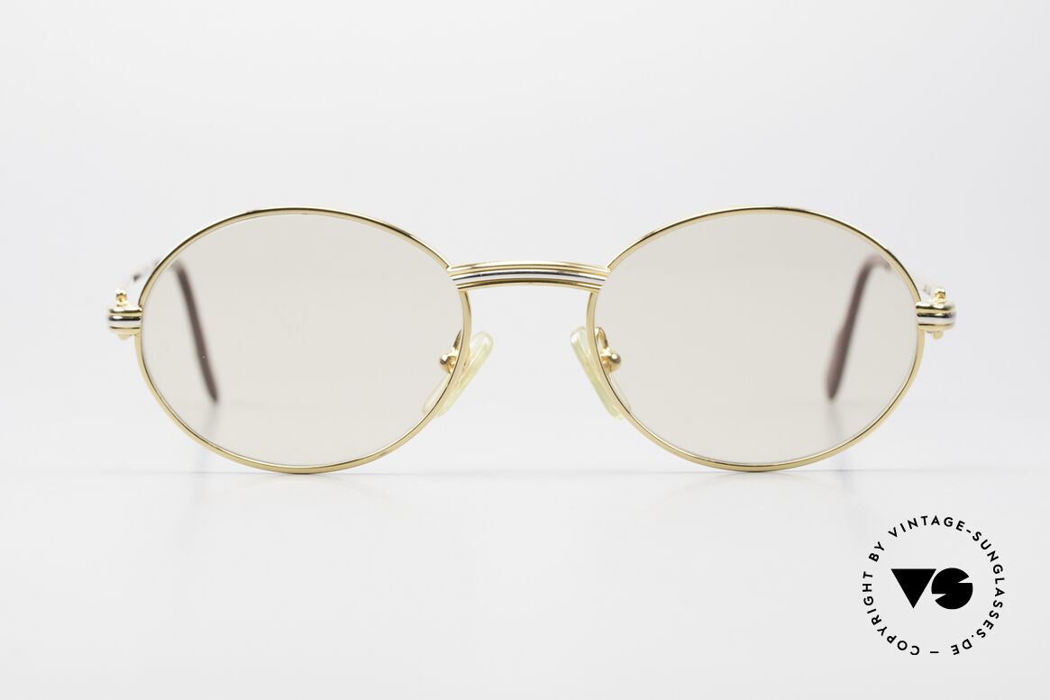 Cartier Saint Honore With Changeable Mineral Lenses, oval VINTAGE CARTIER sunglasses from app. 1998, Made for Men and Women