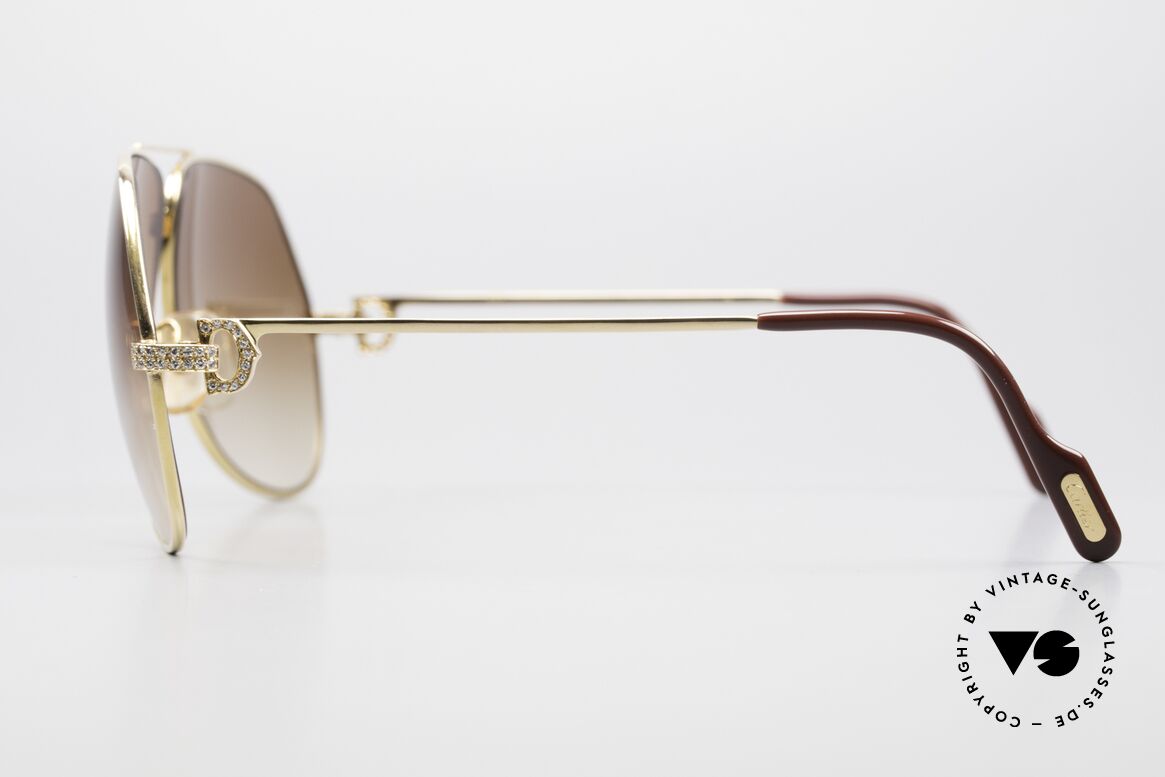 Cartier Grand Pavage Jewel Sunglasses Solid Gold, Grand Pavage was only made upon request & prepayment, Made for Men