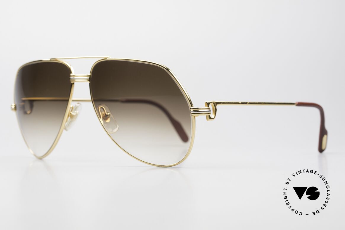 Cartier Vendome LC - L Rare Luxury Sunglasses 1980's, this pair (with L.Cartier decor): LARGE size 62-14, 140, Made for Men