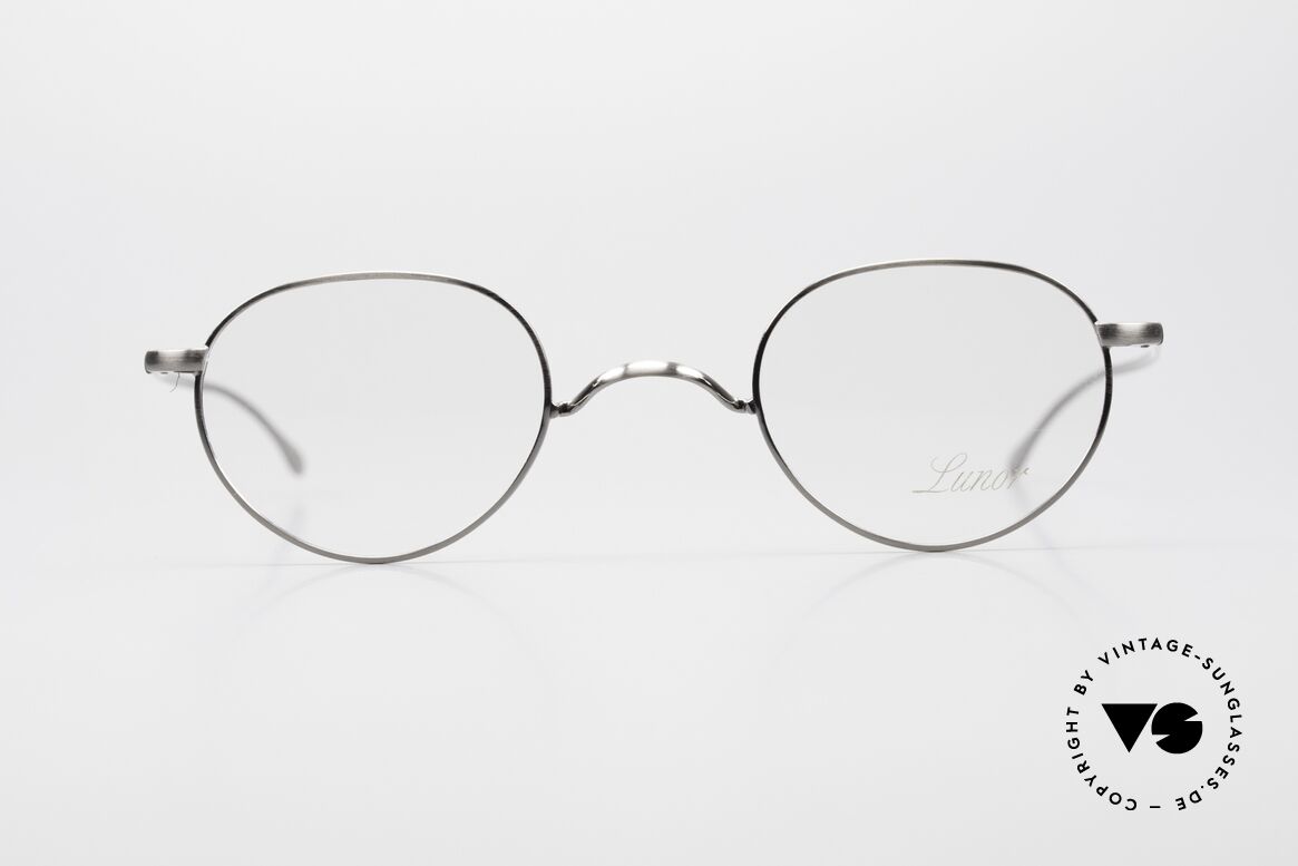 Lunor Club I 501 AS Antique Silver Eyeglasses Panto, vintage panto eyeglasses of the LUNOR 'Club Collection', Made for Men and Women