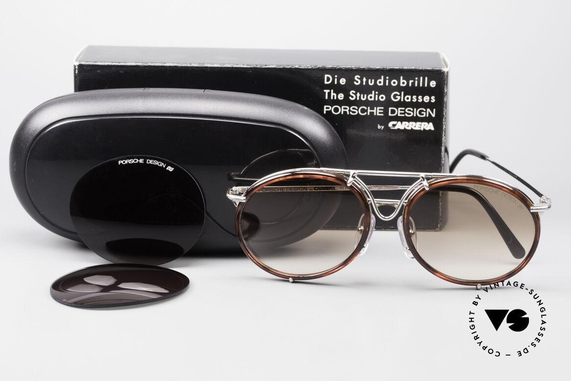 Porsche 5661 Classic 90's Shades Round, unworn rarity (new old stock) with orig. Porsche case, Made for Men and Women
