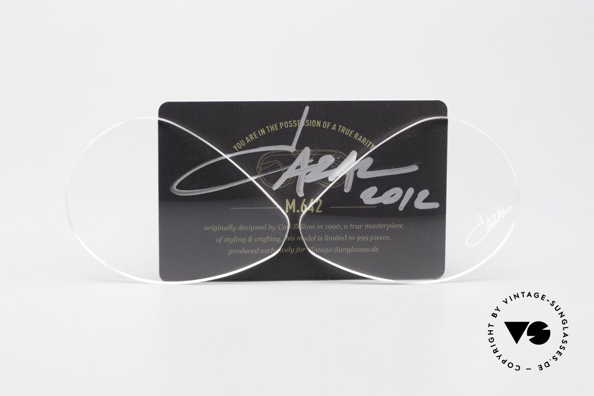 Cazal 642 Lens Demo Lenses Cazal's Autograph, clear / transparent lenses with a white Cazal logo, Made for Men