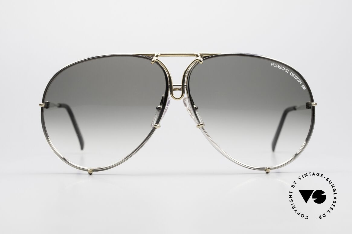 Porsche 5621 Old 80's Bicolor Sunglasses, a true sunglass' classic for men: bicolor (gold/silver), Made for Men