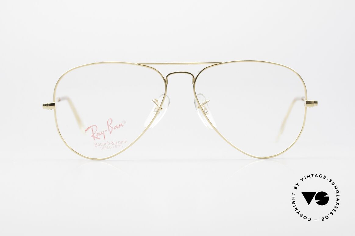 Ray Ban Large Metal B&L USA Glasses Deep Groove, the classic Ray Ban USA eyeglasses par excellence, Made for Men and Women
