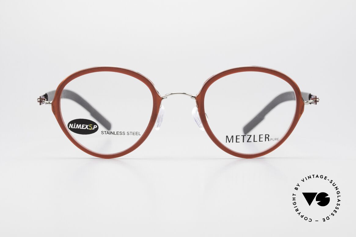 Metzler 5050 Panto Eyeglasses Flexible Frame, Metzler eyeglasses 5050, color B, size 46/20, 135, Made for Men and Women