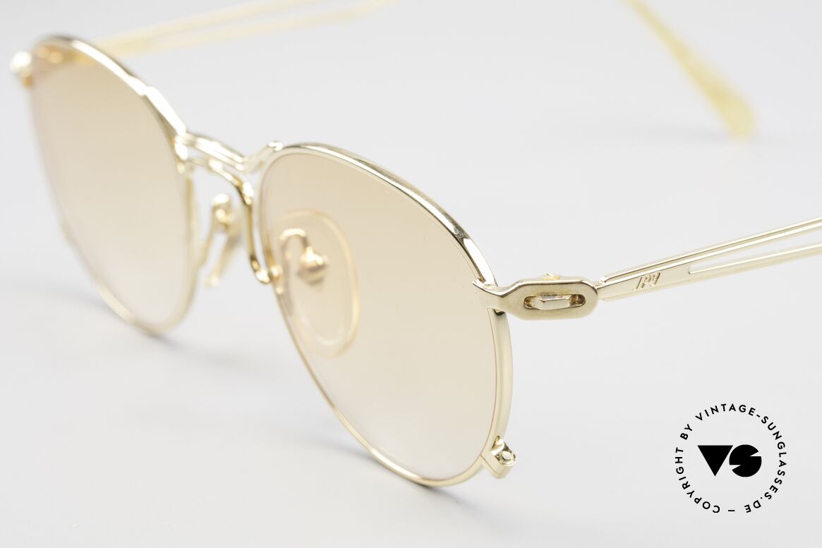 Jean Paul Gaultier 55-2177 Gold Plated Designer Shades, top-notch craftsmanship (made in Japan) from 1996/97, Made for Men and Women