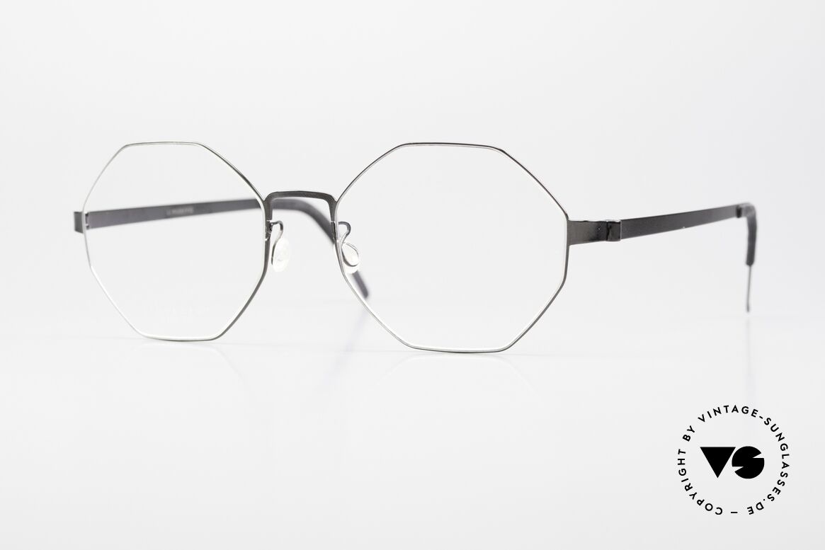 Lindberg 9609 Strip Titanium Women's Men's Glasses Octag, octagonal LINDBERG Strip Titanium designer glasses, Made for Men and Women