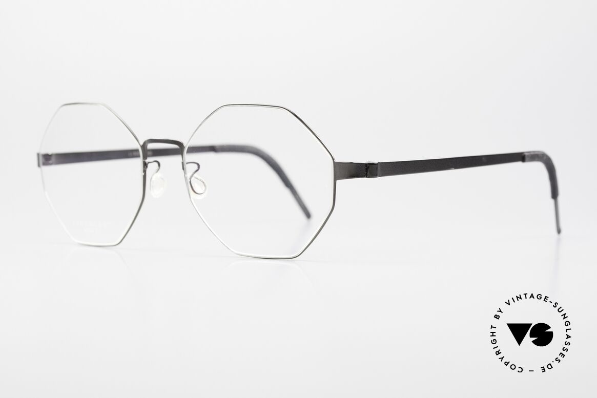 Lindberg 9609 Strip Titanium Women's Men's Glasses Octag, light as a feather but extremely stable & very durable, Made for Men and Women