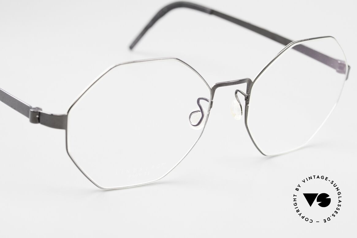 Lindberg 9609 Strip Titanium Women's Men's Glasses Octag, unworn, NOS, with an original hard case by Lindberg, Made for Men and Women