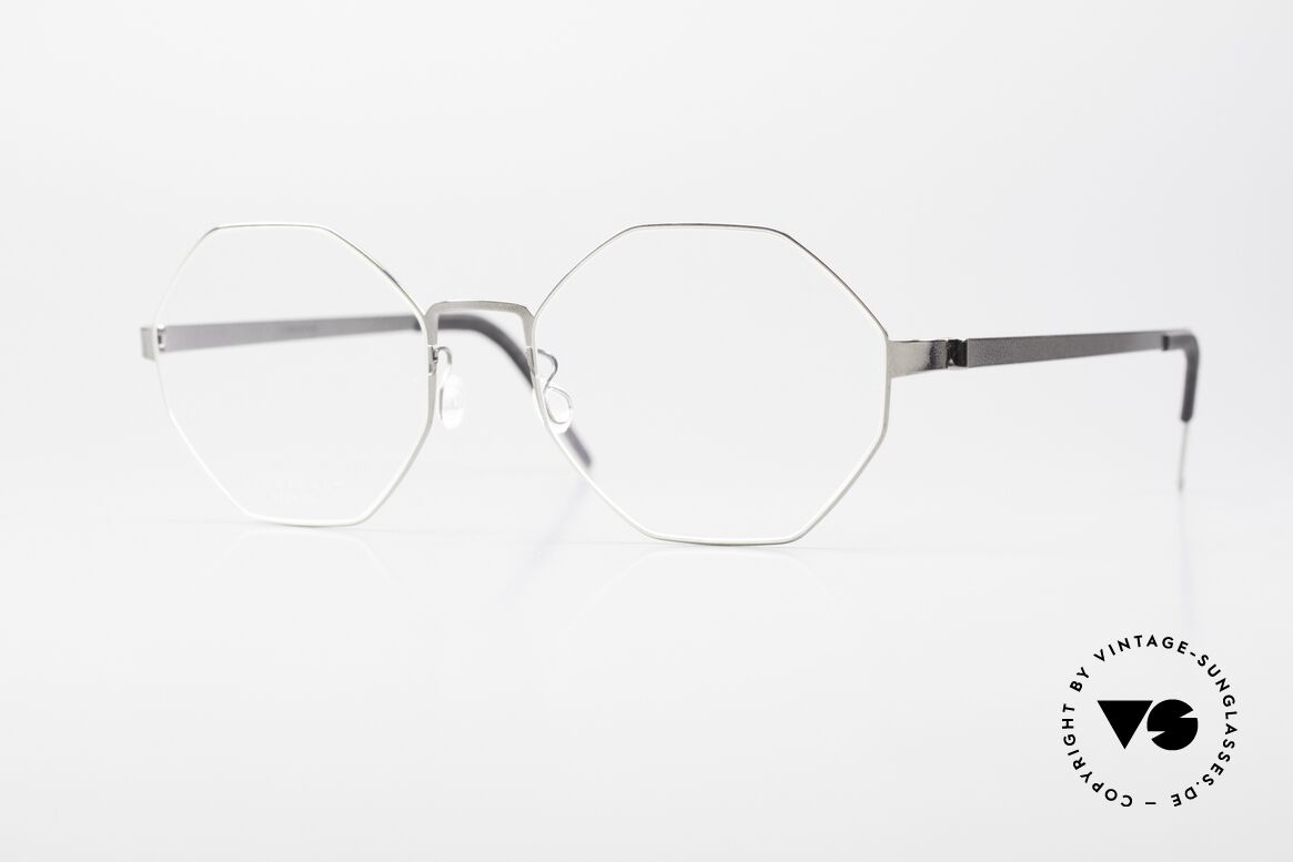 Lindberg 9609 Strip Titanium Octagonal Frame Ladies & Gents, octagonal LINDBERG Strip Titanium designer specs, Made for Men and Women
