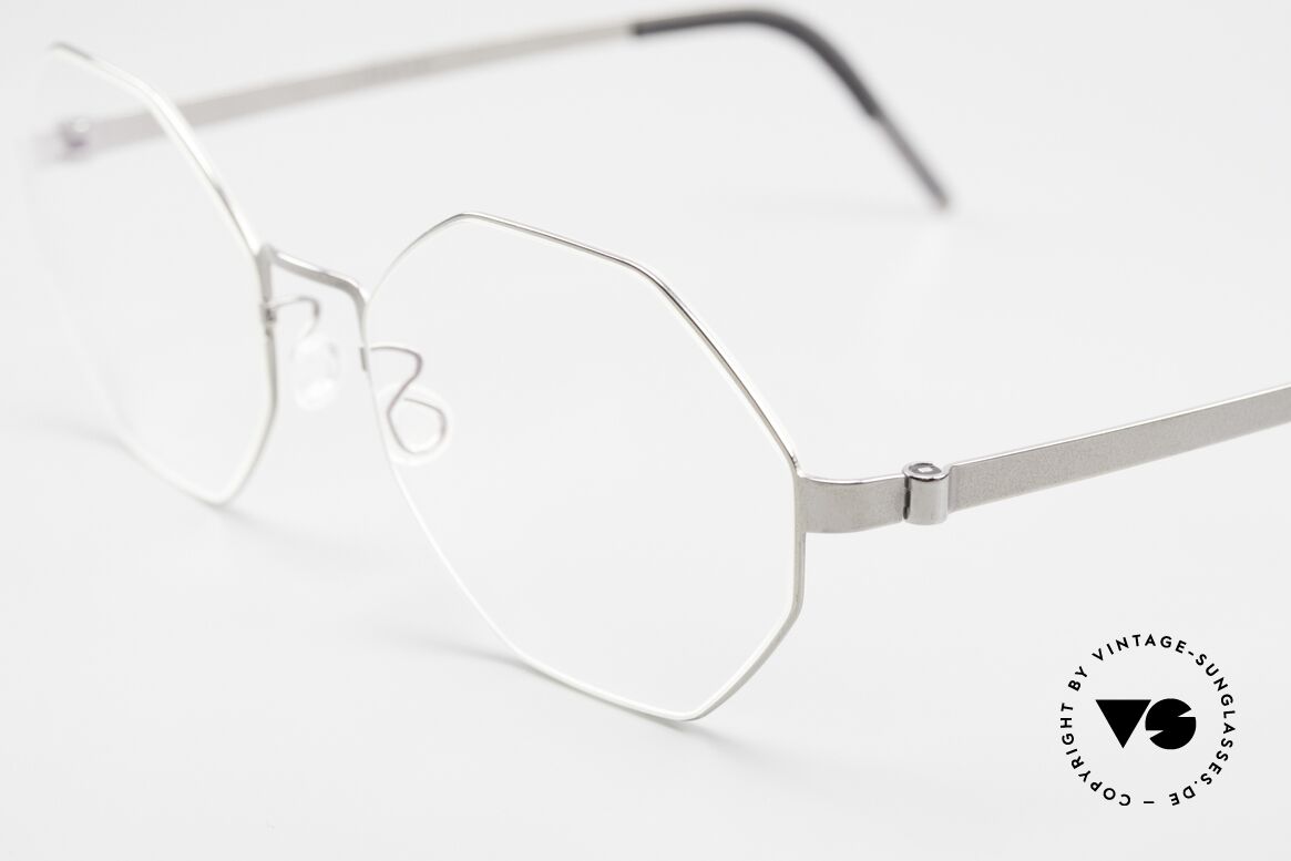 Lindberg 9609 Strip Titanium Octagonal Frame Ladies & Gents, stylish women's glasses and men's eyeglasses likewise, Made for Men and Women