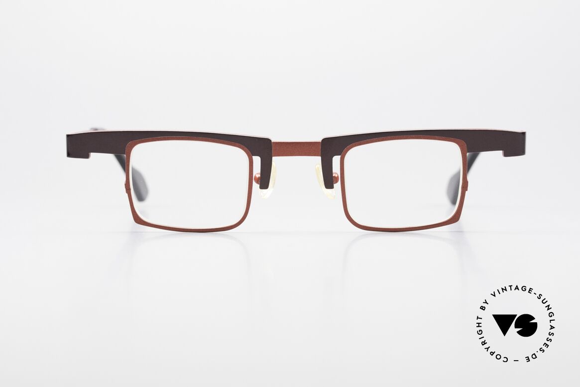 Theo Belgium Bo Square Designer Specs Titanium, original name: Theo Bo, frame Belgium, color 311, Made for Men and Women