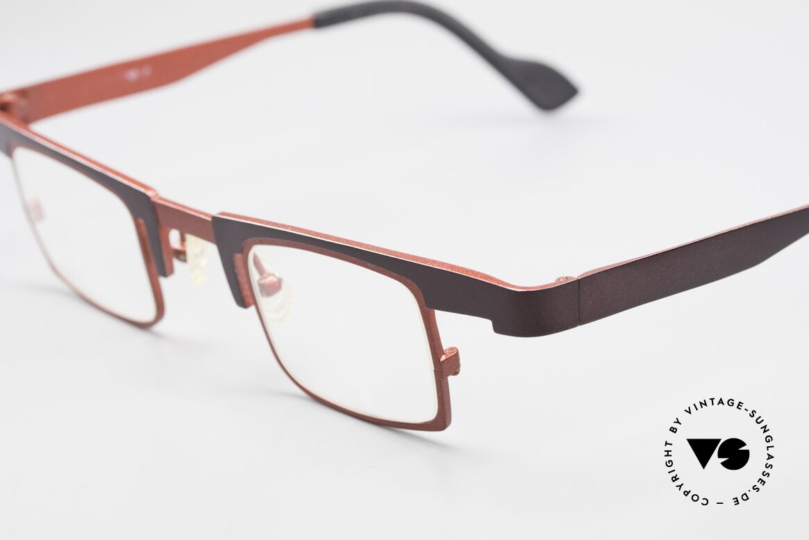 Theo Belgium Bo Square Designer Specs Titanium, tangible high-end quality (PURE TITANIUM frame), Made for Men and Women